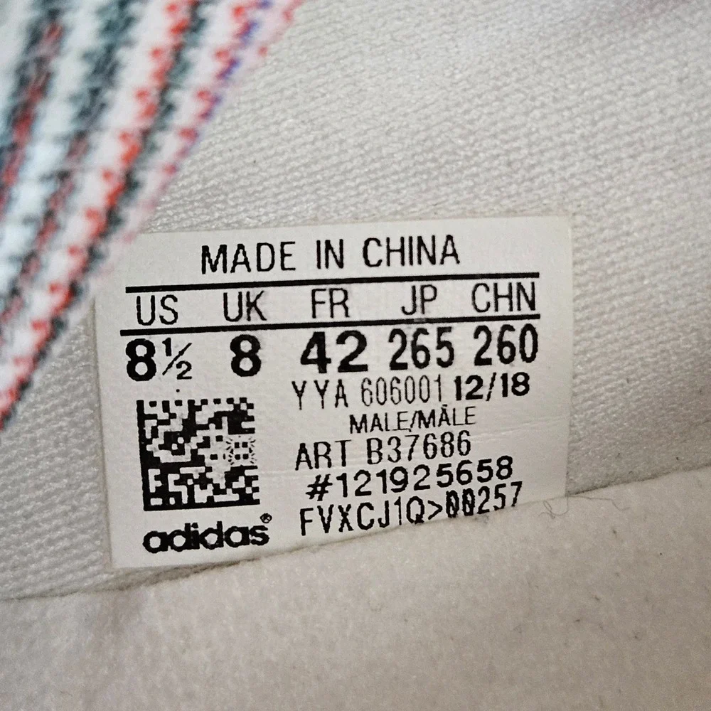 adidas discolored areas
